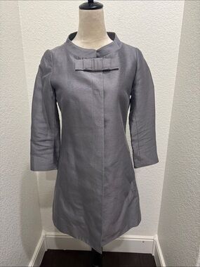 Banana Republic Gray Women's Bow-Accent Coat